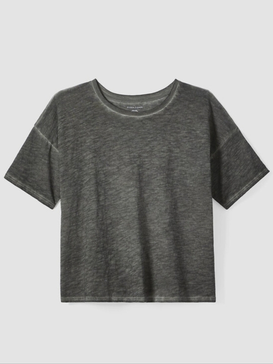 Eileen Fisher Tops - Eileen Fisher Charcoal Gray Short Sleeve Tee